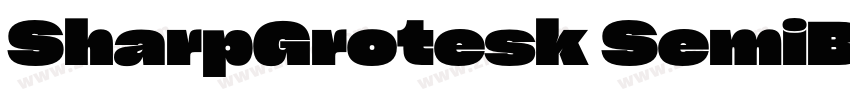 SharpGrotesk SemiBol字体转换